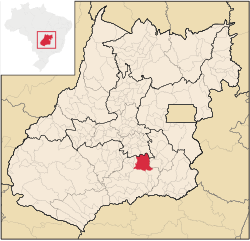 Location in Goiás  state