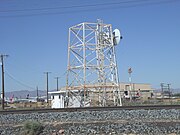 Old World War ll Radar Tower built in 1941 and located in the Phoenix Goodyear Airport (formerly Goodyear Municipal Airport).The airport served as a naval air facility during World War II.