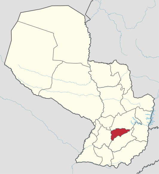 Kaart van Guairá