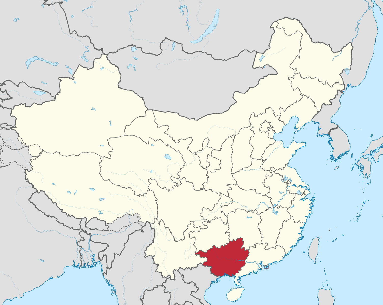 Xinjiang порт карта