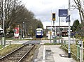 Haltepunkt Peiting-Nord Blick vom Südbahnsteig zum Nordbahnsteig Oktober 2017.jpg