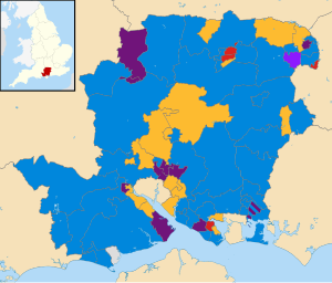 Hampshire UK local election 2013 map.svg