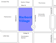 Harbord Village kart. PNG