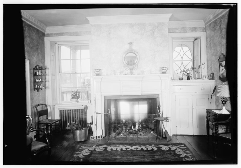 File:Historic American Buildings Survey R. Merritt Lacey, Photographer March 19, 1937 INTERIOR - LIVING ROOM - MANTEL WALL - Albert Van Voorhis House, Maple and Franklin Avenues, Wyckoff HABS NJ,2-WYCK,1-6.tif
