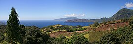 Uma vista de Hiva-Oa, ao sudoeste