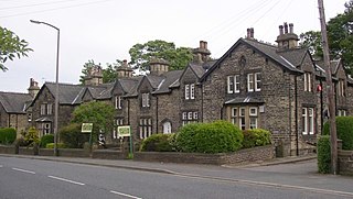 Lightcliffe Village in West Yorkshire, England