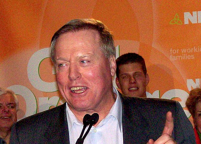 Ontario NDP leader Howard Hampton in February 2007.