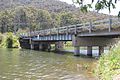 English: Bridge over the Howqua River where it enters Lake Eildon at Howqua, Victoria