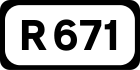 R671 road shield}}