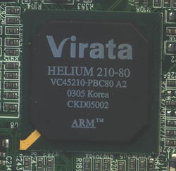 The Helium 210-80 chipset is typical of the dual-ARM core platform used by Virata at that time Ic-photo-ARM-VC45210-PBC80-A2-(Virata-Helium-210-80).png