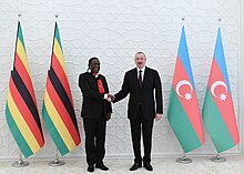 Mnangagwa with Ilham Aliyev. Ilham Aliyev met with Zimbabwe President Emmerson Mnangagwa 04.jpg