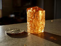 Imperial Topaz from Ouro Preto, Minas Gerais, Brazil.