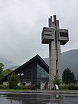 Iglesia de St.  Ángeles en Brennbichl y campanario