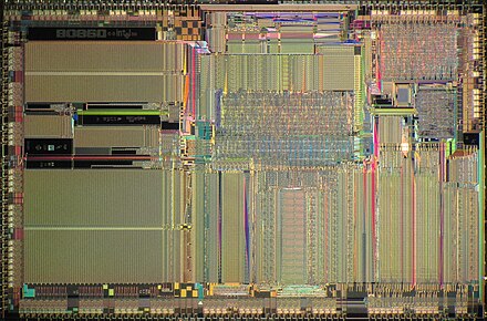 Die of Intel i860 XR.