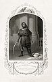 Ira Aldridge jouant Aaron dans Titus Andronicus de William Shakespeare, gravure[7] vers 1852.