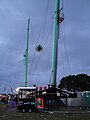 The reverse bungee fairground ride, at the Isle of Wight Festival 2011.