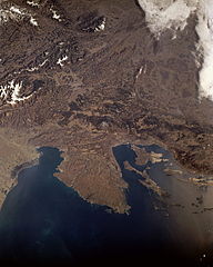 Satellitenfoto Istrien