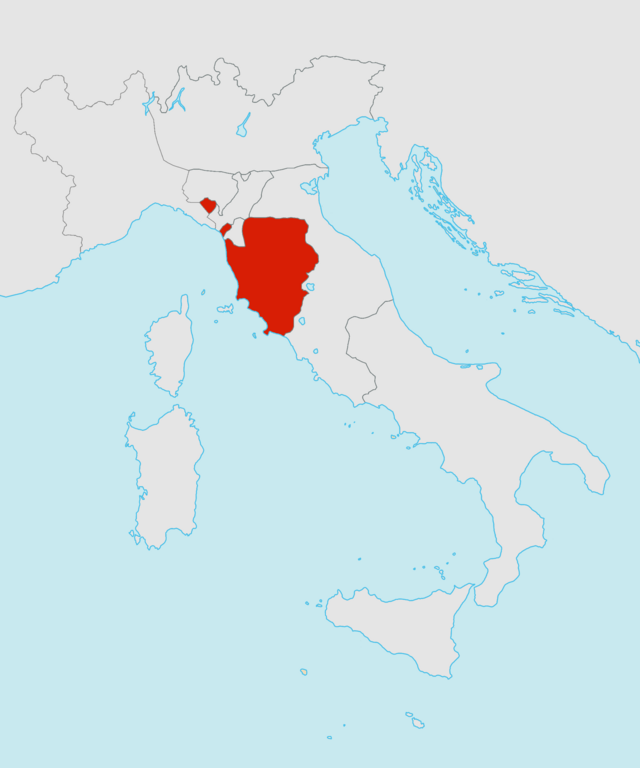 Тоскана: історичні кордони на карті