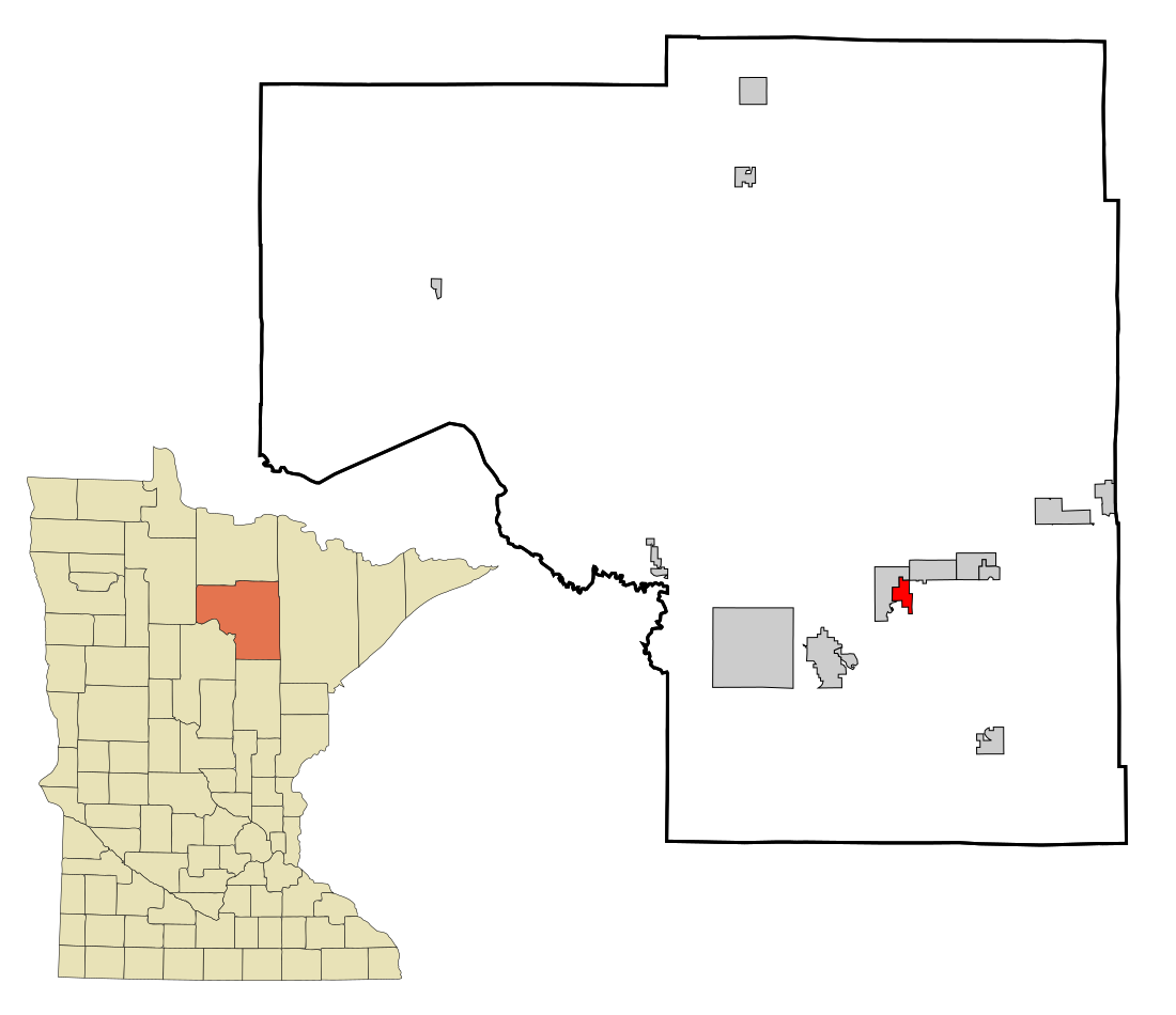 File:Itasca County Minnesota Incorporated and Unincorporated areas Bovey Highlighted.svg