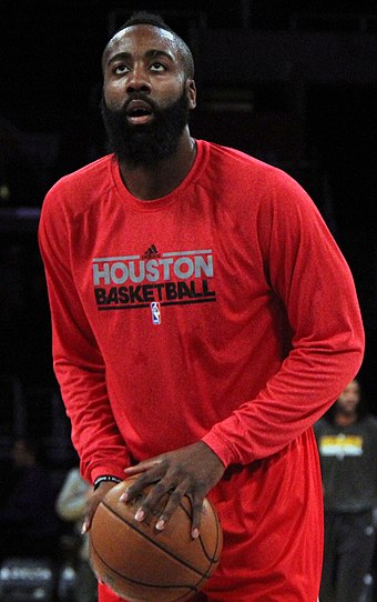 Harden with the Rockets in 2012