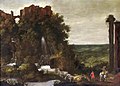 Jan Tilens (circle) - A landscape with a waterfall.jpg