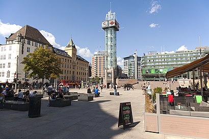 How to get to Jernbanetorget with public transit - About the place