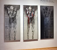 triptych Jan Palach - Ascension (2019), Gallery of the Central Bohemian Region in Kutná Hora