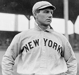 Hall of Famer Joe McGinnity was the Giants' Opening Day starting pitcher in 1905, when the team won its first modern World Series championship. Joe McGinnity Baseball.jpg