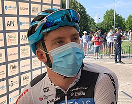 Kévin Vermaerke au départ de la troisième étape du Tour de l'Ain 2020.jpg