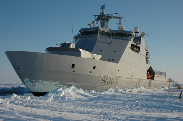 Norwegian Coast Guard vessel NoCGV Svalbard, on which the Harry DeWolf class design is modelled