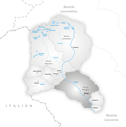 Maggia – Mappa