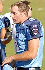 Kerry Collins, shown here as a member of the Tennessee Titans, was the Panthers' first ever, first-round draft pick, and went to the Pro Bowl.