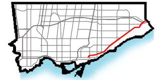 <span class="mw-page-title-main">Kingston Road (Toronto)</span> Road in Toronto and Durham, Ontario, Canada