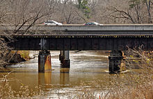 Knightdale Bypass (I-87/U.S. Hwy 64/264) bridge over the Neuse River. Knightdale Bypass Bridge.jpg
