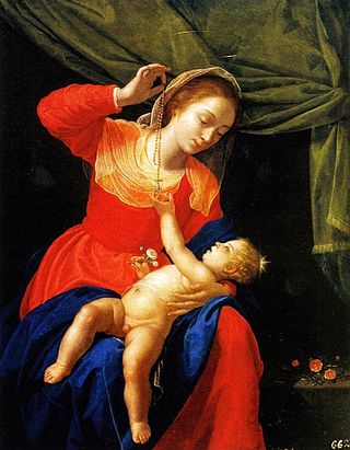 <i>Virgin and Child with a Rosary</i>