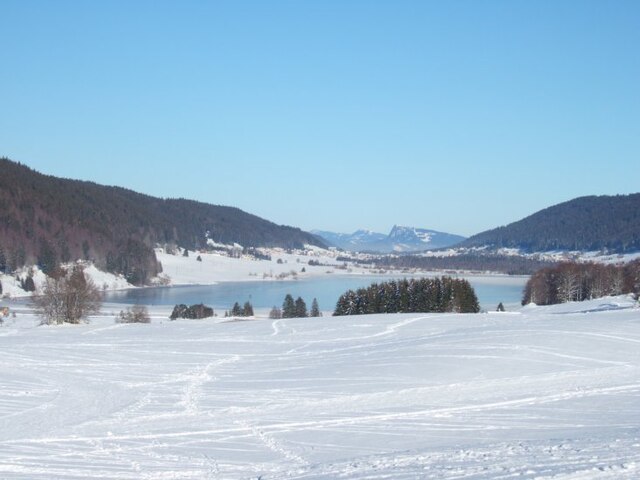 Lac des Rousses en hiver