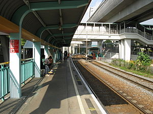 蓝地站月台（2008年1月）