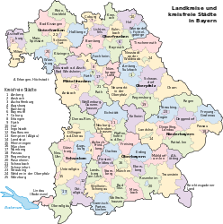 Baviera: mapa
