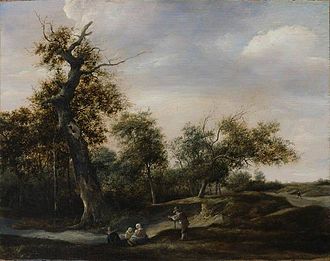 Even the genre painter Jan Steen produced some dune landscapes in Haarlem in the 1640s, though it is unknown whether he painted any Haerlempjes Landscape with a Sandy Road by Jan Steen Frans Hals Museum os 2011-13.jpg