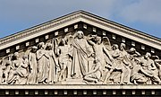Giudizio universale, frontone della chiesa della Madeleine a Parigi, 1827