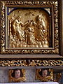 Le Faou : l'église paroissiale Saint-Sauveur, le retable du Rosaire, détail d'un panneau 1
