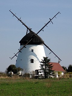 Lędzin Village in West Pomeranian Voivodeship, Poland