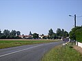 L'entrée du village depuis la route de Saujon