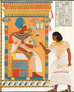 Amenhotep Tutanhamon előtt sírjában, a TT40-ben