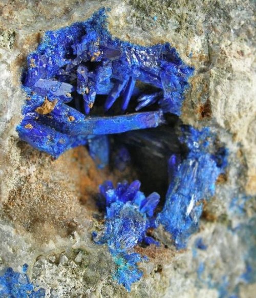 Linarite specimen from the old Grand Reef mine near Klondyke.