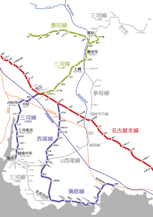 Linemap of Mikawa Line.svg