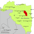 Расположение муниципалитета Калич на карте провинции