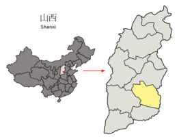 Kaart van Changzhi