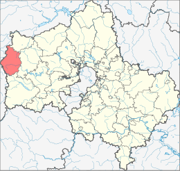 District de achovskoj - Carte