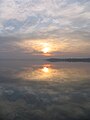 Coucher de soleil sur une plage de Loperhet